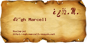 Ágh Marcell névjegykártya
